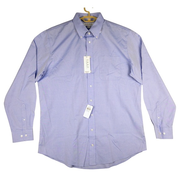 Enro Light Blue Mens Dress Shirt 17 36/37 Long Sleeve Non Iron EZCool - Picture 1 of 7